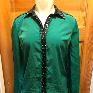 Long sleeve button up blouse
